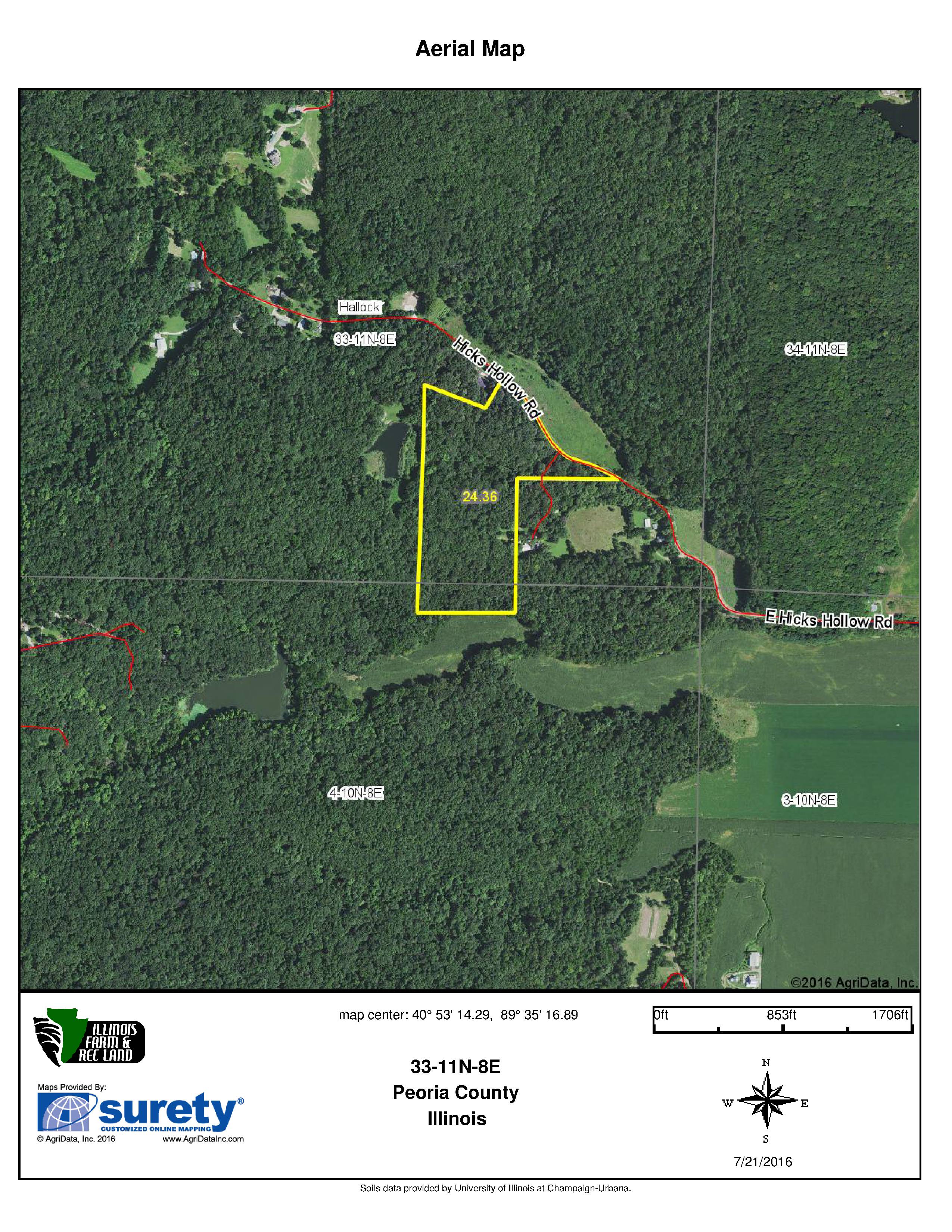 24.36 Acres Peoria County Illinois Farm & Rec LandIllinois Farm & Rec Land